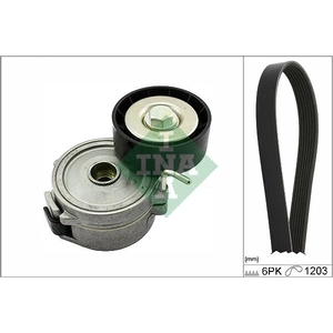 Schaeffler INA Kit de courroie d'accessoire pour CITROËN: C5, C8, C6 & FIAT: Ulysse & LANCIA: Phedra & PEUGEOT: 508, 407, 607, 807 (Ref: 529 0357 10)
