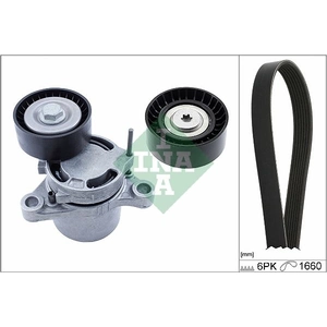 Schaeffler INA Kit de courroie d'accessoire pour BMW: Série 2, Série 3, Série 5, Série 1, Série 4, X5, X3, X4 (Ref: 529 0307 10)