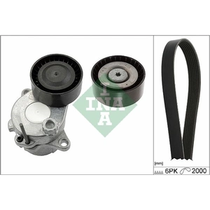 Schaeffler INA Kit de courroie d'accessoire pour MERCEDES-BENZ: Classe E, Classe CLS, Classe GLE, Classe ML (Ref: 529 0343 10)