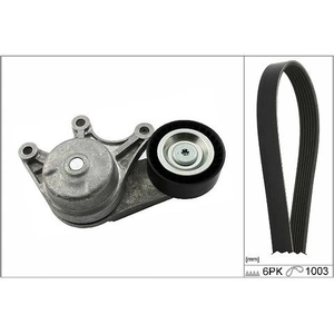 Schaeffler INA Kit de courroie d'accessoire pour BMW: Série 3, Série 5, Série 1, Série 2, X1, X3, Z4, Série 4, X4 (Ref: 529 0483 10)