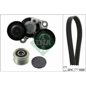 Schaeffler INA Kit de courroie d'accessoire pour BMW: Série 3, Série 5, Série 1, Série 4, X5, X1, X3, Série 2 (Ref: 529 0206 20)