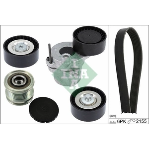Schaeffler INA Kit de courroie d'accessoire pour MERCEDES-BENZ: Classe C, Classe E, Classe CLS, Classe GLK, Classe SLK, Classe SLC (Ref: 529 0479 20)