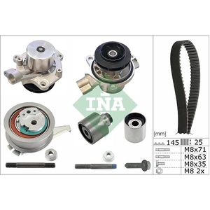 Schaeffler INA Pompe à eau + kit de courroie de distribution pour VOLKSWAGEN: Transporter, Crafter & MAN: TGE (Ref: 530 0650 31)