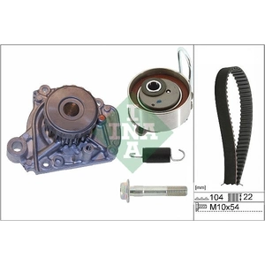 Schaeffler INA Pompe à eau + kit de courroie de distribution pour HONDA: Civic, Stream, FR-V (Ref: 530 0506 31)