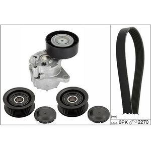 Schaeffler INA Kit de courroie d'accessoire pour MERCEDES-BENZ: Sprinter, Classe E, Classe C, Vito, Viano (Ref: 529 0449 10)