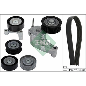 Schaeffler INA Kit de courroie d'accessoire pour VOLVO: S60, XC 90, V60, XC 60, S90, V90 (Ref: 529 0554 10)