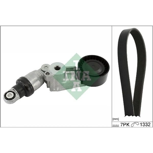 Schaeffler INA Kit de courroie d'accessoire pour NISSAN: Primastar, NV300 & RENAULT: Trafic, Talisman, Koleos, Espace (Ref: 529 0555 10)