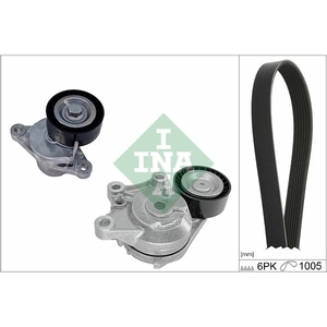 Schaeffler INA Kit de courroie d'accessoire pour PEUGEOT: Partner, 5008, Expert, 508, 308, Traveller, 3008 & CITROËN: Berlingo (Ref: 529 0581 10)