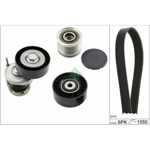 Schaeffler INA Kit de courroie d'accessoire pour VOLKSWAGEN: Amarok, Transporter (Ref: 529 0586 20)
