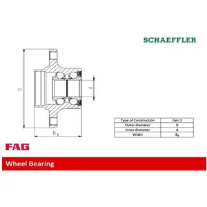 Wiellager 713670310 FAGVendu parwinparts