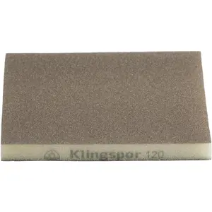 Klingspor Klingpsor 125282 SW 501 Lot de 100 éponges abrasives flexibles revêtues sur 2 côtés 123 x 96 x 12,5 220 x 100