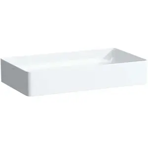 Laufen Living square wastafel 60x34cm zonder kraangat zonder overloopsaphirkeramiek wit pas cher