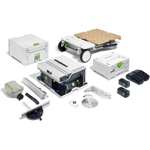 Festool Scie circulaire sur table sans fil FESTOOL CSC SYS 50 EBI-SET - 577379 pas cher