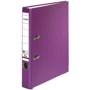 Classeur recyclable Falken S - Pour documents de format DIN A4 Largeur du dos 50 mm Schmal Violett pas cher