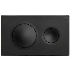 Viega Prevista bedieningsplaat visign for style 20 13x22cm kunststof mat zwart pas cher