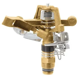 Geka Arroseur circulaire et à secteurs V80S d. 26 m G3/4 po. fe laiton avec pointes sur pied pas cher