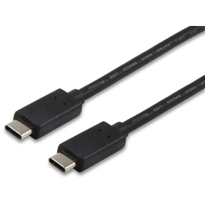 LevelOne Câble USB-C (M) pour USB-C (M) USB 2.0 3 A 1 m moulé noir - Equip pas cher
