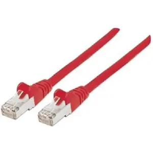 Equip Câble patch RJ45 Cat6A S/FTP (S-STP) PIMF 1,00 m Rouge pas cher