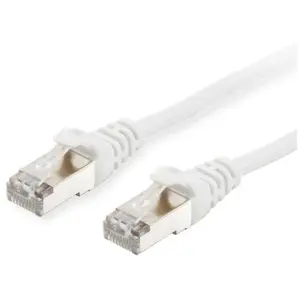 Equip Câble patch RJ45 Cat6A S/FTP (S-STP) PIMF 15,00 m Blanc pas cher