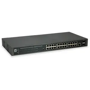 LevelOne 24x Ethernet, 2x SFP, PoE L2 Buffer, AC, 50/60 Hz (26 Ports),... pas cher