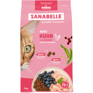 2kg Adult poulet Sanabelle croquettes pour chat pas cher