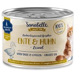 Sanabelle 6x 195g Sannabelle All Meat canard & poulet nourriture humide pour chats pas cher
