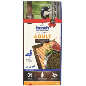 15kg Bosch Adult canard, riz - Croquettes pour chien pas cher