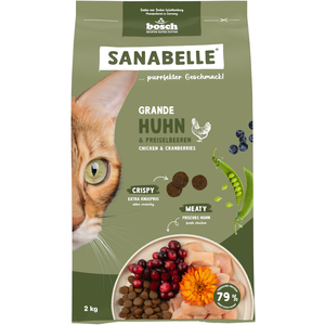 2kg poulet Grande Sanabelle croquettes pour chat pas cher