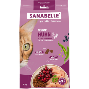 2kg Senior poulet sanabelle pour chat pas cher