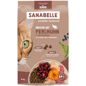 8 kg Indoor pintade Sanabelle croquettes pour chat pas cher