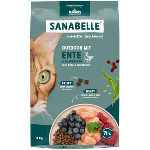 2kg Outdoor canard Sanabelle croquettes pour chat pas cher