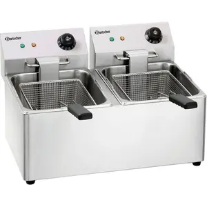Comparateur de prix : Bartscher Dubbele-friteuse 2x8 Liter | 55(b) x 43(d) x 34(h) cm