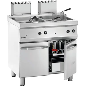 Friteuse - Gas - 70cm Diep - 80cm Breed - 2x 15 Liter - Bartscher 2859271 - Horeca pas cher