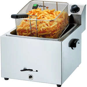 Bartscher friteuse met aftapkraan 9,7 Liter | 41(b) x 50(d) x 38(h) cm pas cher