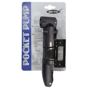 Mini pompe vélo BETO - Pompe haute pression pour valve Schrader, Presta et Dunlop pas cher