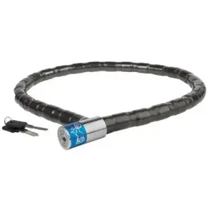 M-wave Antivol câble blindé pour vélo à clé - VTT - Adulte - Mixte - 100 cm x 2.4 cm - Câble vélo blindé tubulaire pas cher
