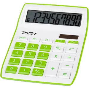 Genie 840 g 10 chiffres calculatrice de bureau avec double alimentatio...