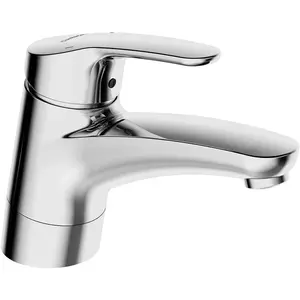 Hansa 1182183 7833811 Mix Mitigeur de lavabo à levier simple avec écoulement orientable Chromé pas cher