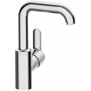 Hansa Hansaprimos wastafelkraan met zijbediening met 150° draaibare uitloop 14.2cm chroom pas cher