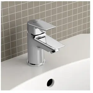 Ideal Standard, Robinetterie de salle de bains, IDS Mitigeur de lavabo TESI PICCOLO avec vidage chromé pas cher