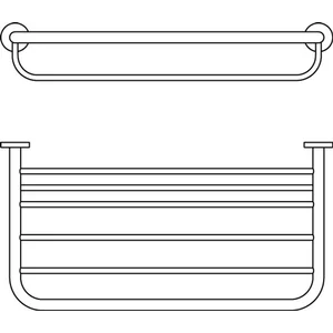 Ideal Standard Iom badlakenrek 57x304cm chroom pas cher