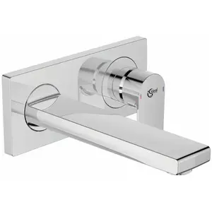 Ideal Standard, Robinetterie de salle de bains, IDS Mélangeur lavabo mural EDGE kit 2 pour montage final chromé