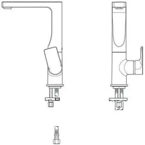 Mitigeur de lavabo IDEAL STANDARD Edge avec bec pivotant - Chrome pas cher