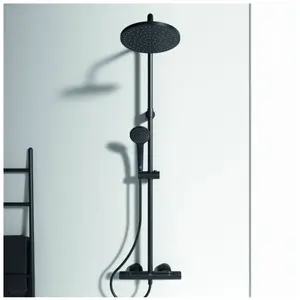 Ideal Standard Ceratherm Showerset met thermostaat Silk Black pas cher