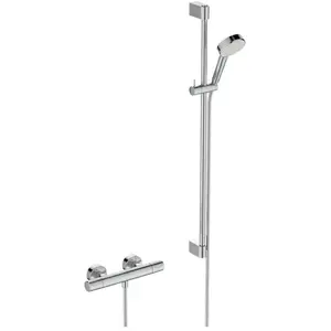 Ideal Standard Ceratherm T25 - Doucheset met thermostaat, 2 jets, chroom A8515AA pas cher