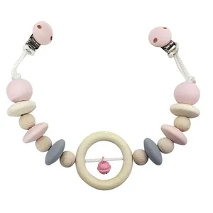 Hess Hochet rose de poussette avec clips bass & bass pas cher