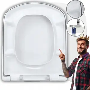 Hamberger WC-bril Duroplast Soft-Close voor Duravit Dama Senso pas cher