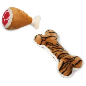 Jouet Karlie Gigot pour chien - lot de 2 (os & gigot) pas cher