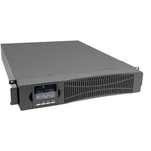 DIGITUS OnLine UPS - 1,5 kVA / 1,5 kW - 19 pouces montage 2U - Véritable technologie double conversion - Alimentation sans interruption - Noir