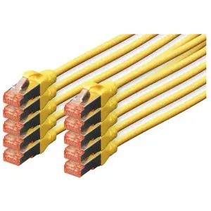 Digitus CAT6 S-FTP Patchk.,3m, Jaune (S/FTP, CAT6, 3 m), Câble réseau pas cher